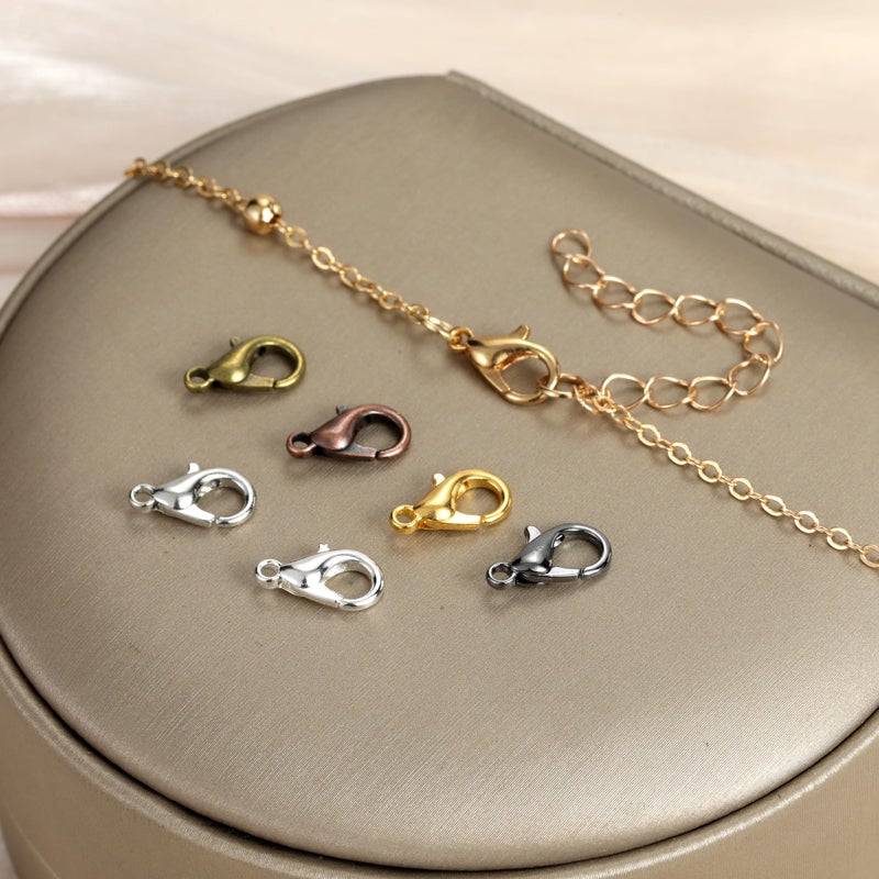 KOPOX Lobster Claw Clasps and Open Jump Rings Set  6 Colors Lobster Clasps for Jewelry Making  Keychains and Bracelet - Image 5
